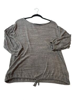 Laila Jayde Waffle Knit Top Light Mauve color - Size Medium